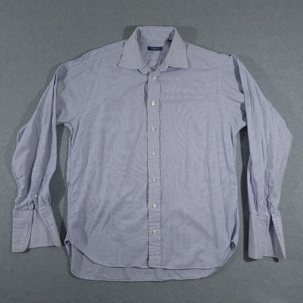 Burberry London Shirt Men's Size Large Light Blue Button Up Long Sleeve